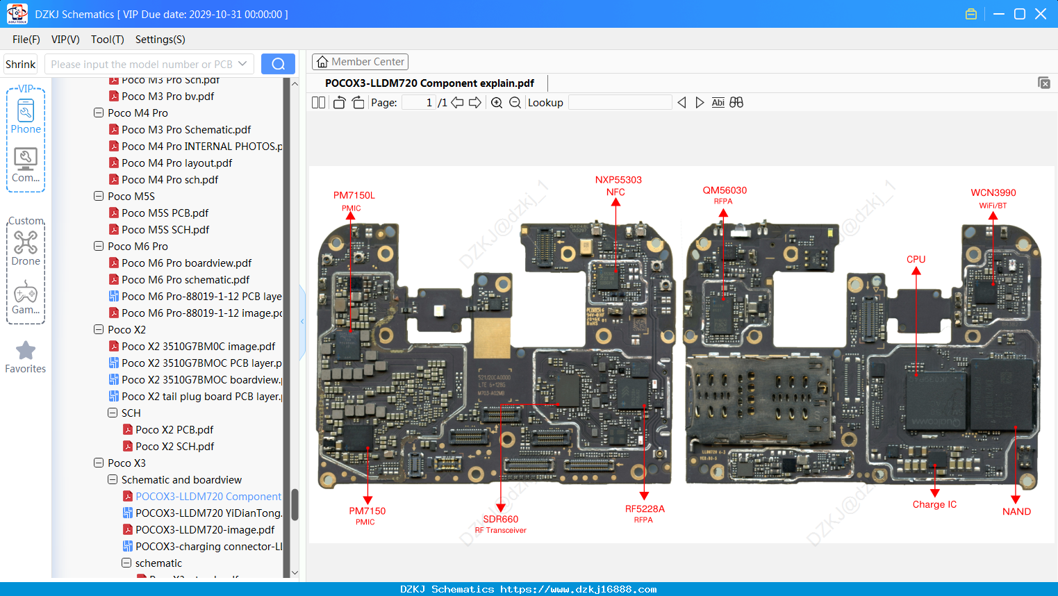XiaoMi POCOX3-LLDM720 Component Explain